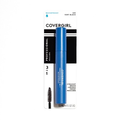 COVERGIRL Professional 3-in-1 Waterproof Mascara - 225 Very Black - 0.3 fl oz