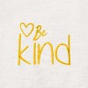 Dalix Be Kind Embroidered Cotton Relaxed Fit Short Sleeve Crewneck Tee Shirt Women - 4 of 4