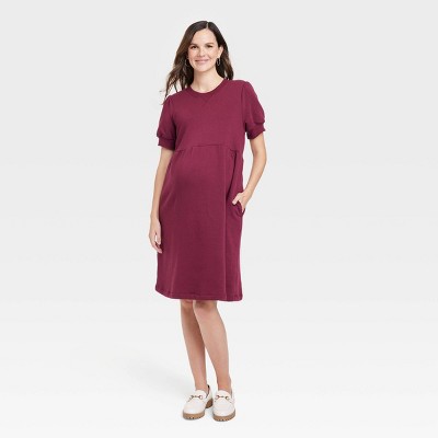Short Sleeve Sweatshirt Maternity Dress - Isabel Maternity by Ingrid & Isabel™