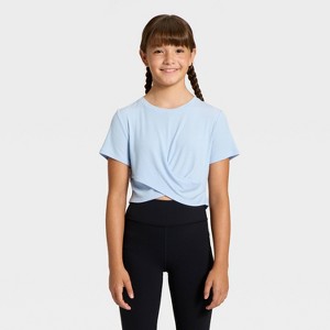 Girls' Ribbed T-Shirt - All In Motion™ - 1 of 3