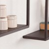 Holly & Martin Zyther Metal Wall Shelves - 4pc Set - HZ0307 - Antique Black/Brown - SEI - 3 of 4