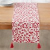 The Lakeside Collection Red Floral Runner - 4 of 4
