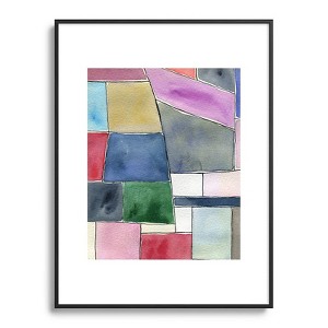 Elena Blanco Patchwork Metal Framed Art Print - Deny Designs - 1 of 4