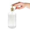 Juvale 6 Pack Gold Bathroom Soap Dispenser for Lotion and Liquid (16 Ounce) - 4 of 4