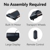 FIONECA 2.25HP Under Desk Walking Pad ¨C Wood Finish, LED Display, Remote Control, 265 lbs Capacity, Black - 4 of 4