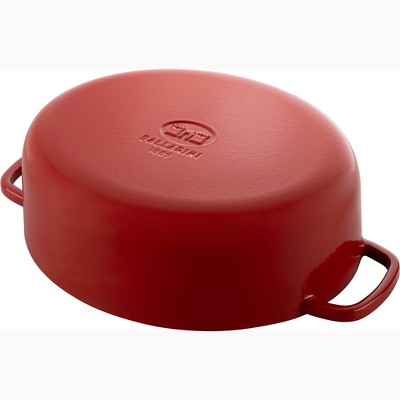 Pomodoro Red Enameled Cast Iron 5-qt Oval Dutch Oven