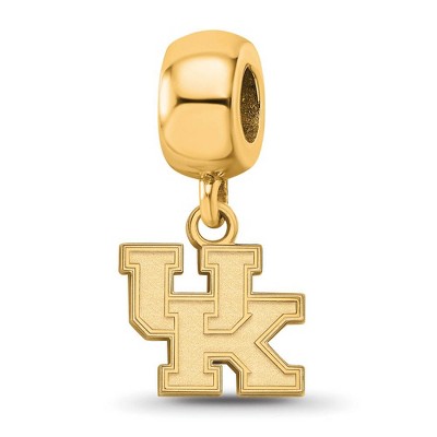 Black Bow Jewelry 14k Yellow Gold Plated Sterling Silver Kentucky Wildcats NCAA Bead Charm