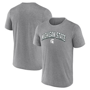 NCAA Michigan State Spartans Men's Gray Poly T-Shirt - 1 of 3