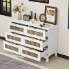 CAVINAS Wood Bedroom Dresser with 6 Drawer,Chest of Drawers Storage Cabinet with Metal Handles for Living Room,Entryway - 2 of 4