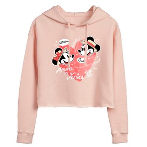 Women's - Disney - Mickey & Friends Cropped Graphic Hoodie - 1 of 3