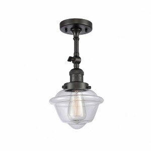 Oxford - 1 Light Semi-Flush Mount In Traditional Style-12.5 Inches Tall and 7.5 Inches Wide - 1 of 3