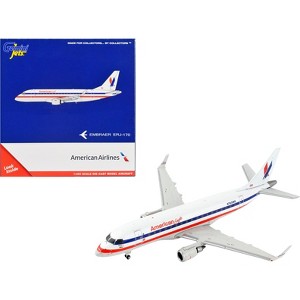 Embraer ERJ-170 Commercial Aircraft "American Airlines" White with Blue & Red Stripes 1/400 Diecast Model Airplane by GeminiJets - 1 of 3