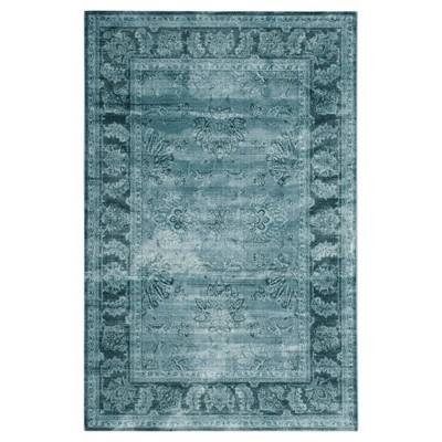 Melwyn Accent Rug - Light Blue/Dark Blue (4'x5'7") - Safavieh