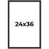 PosterPalooza | Antique Black Picture Frame - UV Acrylic, Foam Board Backing, Hanging Hardware - 2 of 4