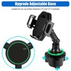 TruAIR Car Cup Holder Mount Expander with Qi Wireless Charger (Black) - Adjustable Gooseneck Cradle for All Smartphones (One Size, 1-Pack) - 3 of 4