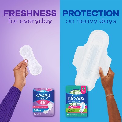 Always Thin Daily Protection Regular Liners - 216ct