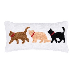 C&F Home Pets Trio Hooked Throw Pillows - 1 of 3