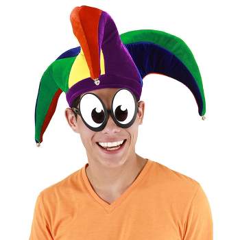 HalloweenCostumes.com    Plush Court Jester Hat, Multicolored