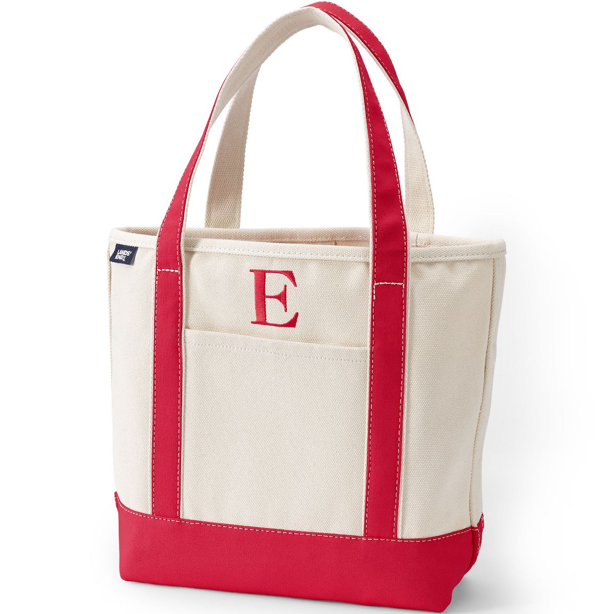 Lands' End Pre-Monogrammed Letter Canvas Tote Bag - thumbnail 9