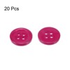 Unique Bargains Sewing Resin Round Flat 4-Hole Replacement Craft Buttons 20 Pcs - 3 of 4