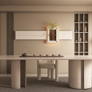 Moda Furnishings 3D Sandstone Wall Decor - Glass Vase & Simulated Plants Sculpture, Living Room Bedroom Corridor Lighting Decor - 1 of 4