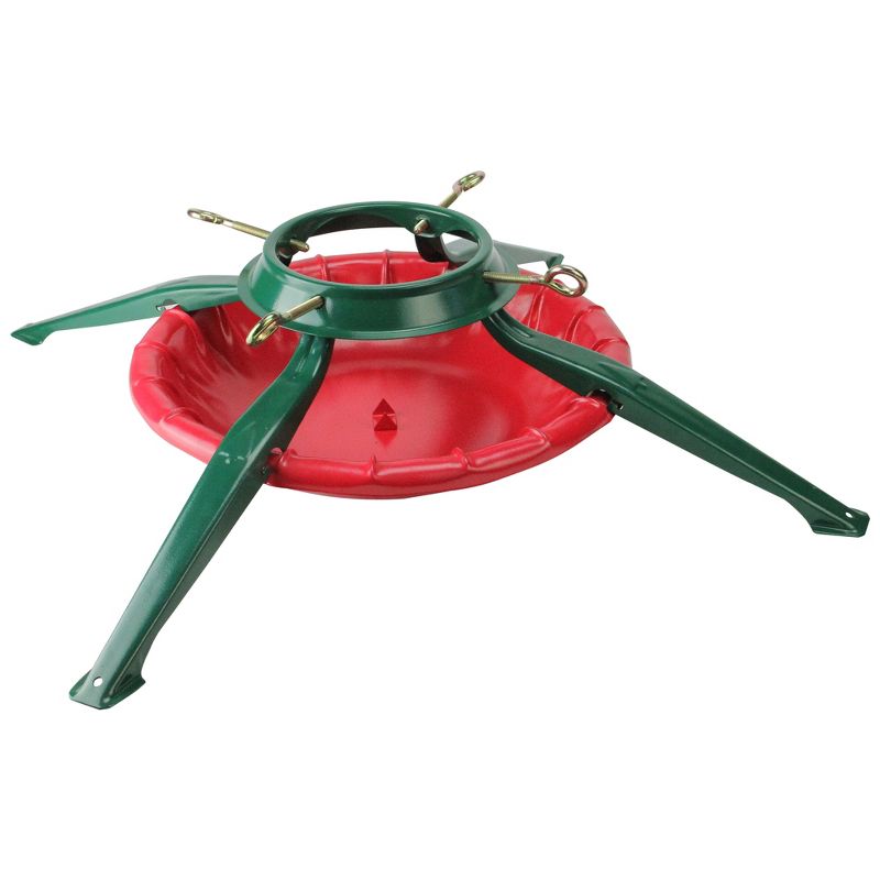Northlight 28' Green and Red Real Live Christmas Tree Stand, 2 of 5