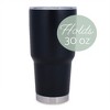Elanze Designs SSTUM30B-SH316 World's Best Grandpa Black 30 Ounce Stainless Steel Metal Insulated Travel Coffee Mug Tumbler - 2 of 2