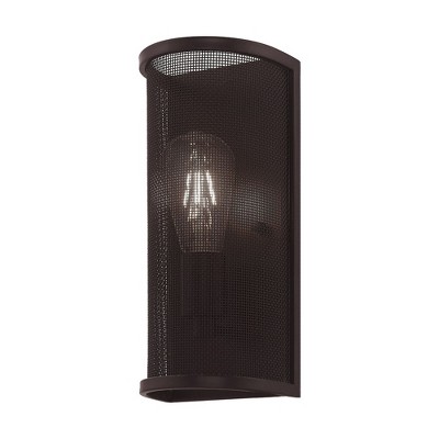 Bronze Stainless Steel Mesh Shade Wall Sconce