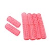 PiccoCasa Durable Plastic Hair Styling Rollers Curler Pink 10 Pcs - 3 of 4