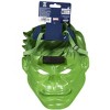 HalloweenCostumes.com One Size Fits Most   The Incredible Hulk Adult Half Mask | Superhero Accessories, Black/White/Green - 3 of 4