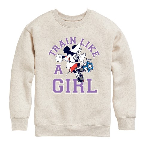 Boys' - Disney - Train Like A Girl Graphic Long Sleeve Fleece Sweatshirt - image 1 of 3