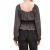 Women's Purfectly Leopard Satin Blouse - GRADE & GATHER M - 2 of 3