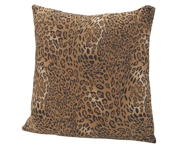 Jersey Leopard Throw Pillow 17"x17" - Madison Industries