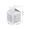 Unique Bargains Durable Paper Hollow Design Bright Color Elegant Appearance Gift Box 2"x2"x3.1" 25 Packs - 2 of 4