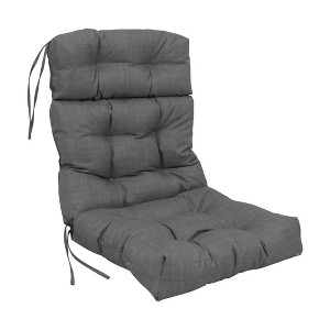 Blazing Needles, 20-inch by 42-inch Spun Polyester Solid Outdoor Tufted Chair Cushion - 1 of 2