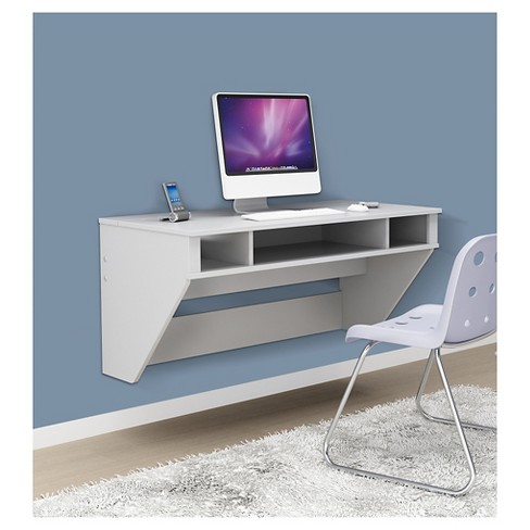 Designer Floating Desk White Prepac Target