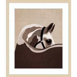 Amanti Art Horse 02 by Emel Tunaboylu Wood Framed Wall Art Print - 1 of 4