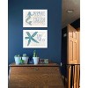Mermaid Kisses Starfish Wishes 2-Piece Vignette by Kate Sherrill, Ready to Hang Framed Print, White Frame - 2 of 3