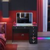 VANITII Diana RGB Vanity Desk with Light - 8 Storage Drawers - 2 of 4