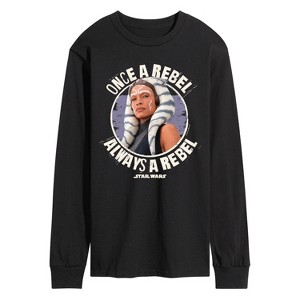 Men's - Star Wars - Once A Rebel Ahsoka Long Sleeve Graphic T-Shirt - 1 of 4