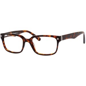 Ernest Hemingway H4663 52mm Unisex Acetate Rectangular Designer Eyeglasses OR Blue Light Filter OR Reading Glasses in Tortoise Havana Brown Gold - 1 of 1