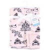 Hudson Baby Infant Girl Plush Blanket with Furry Binding and Back, Fairytale Princess, One Size - 2 of 2