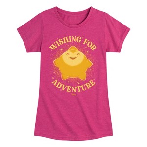Girls' - Disney - Wishing For Adventure Fitted Short Sleeve Graphic T-Shirt - 1 of 4