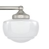 Hunter Fans 23.5" Saddle Creek Wall Light Brushed Nickel Finish - Vintage 3-Bulb Fixture for Indoor Damp Spaces - 4 of 4