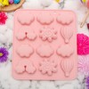 Unique Bargains Chocolate Mould 12-Cavity Sky Theme Candy Mould Hand Wash 6.5"x5.87"x0.63" 1 Pc - 2 of 4