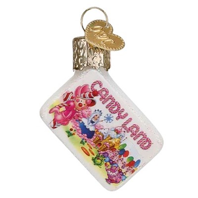 Mini Candy Land Rectangular Glass Hanging Ornament