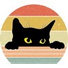 Junior's Design By Humans Cat Tee Retro Style By MeowShop T-Shirt - 2 of 3