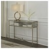 Signature Design by Ashley Cloverty Glass Top Sofa Table, Gold Finish - 2 of 4