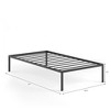 Costway 14 Inch Heavy Duty Metal Platform Bed Frame Steel Slat Mattress Foundation Black - 3 of 4