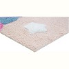 HomeRoots 32" Pink And Yellow Cotton Unicorns Youthful Bath Rug - 4 of 4